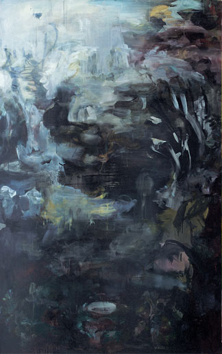 Fungal land V oil on canvas 240x150cm 2006